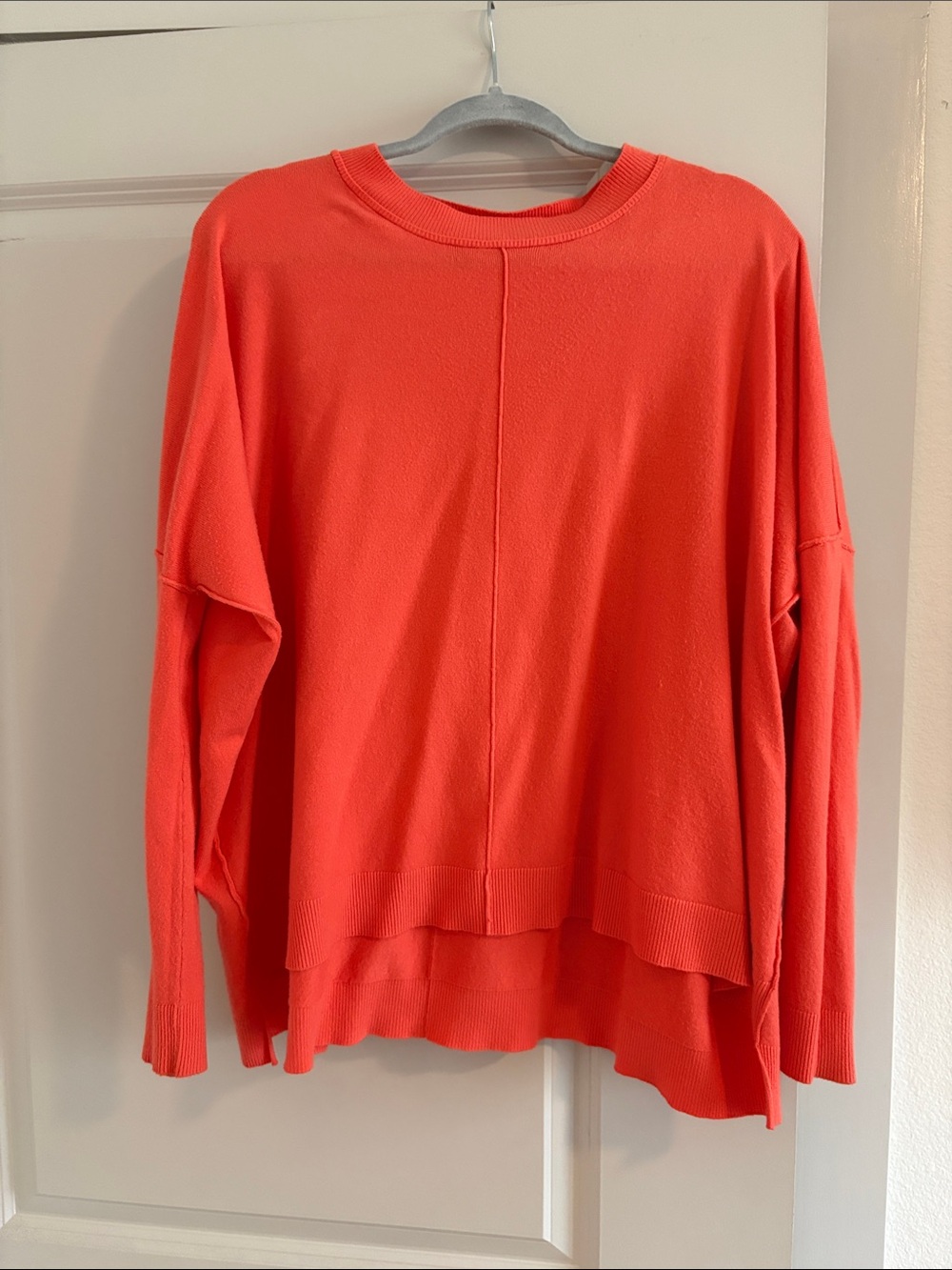 Karlie Coral Scoop Neck Sweatshirt Sweater